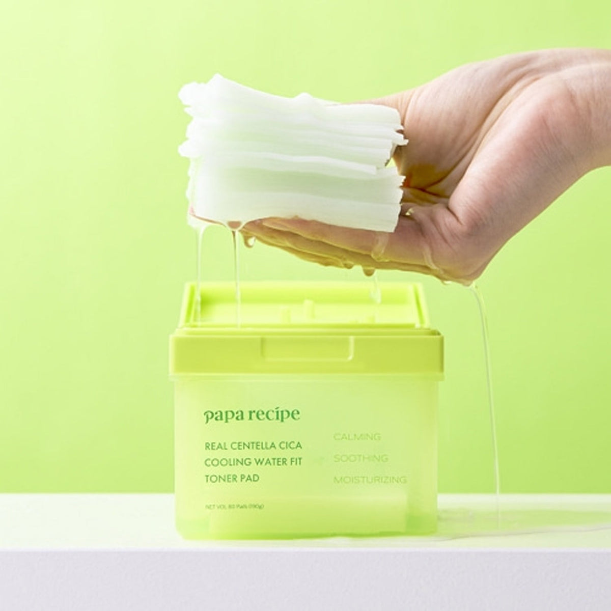 papa recipe Real Centella Cica Cooling Water Fit Toner Pad 80ea