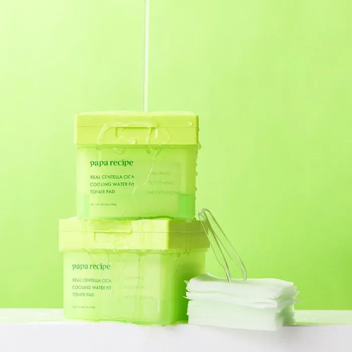papa recipe Real Centella Cica Cooling Water Fit Toner Pad 80ea