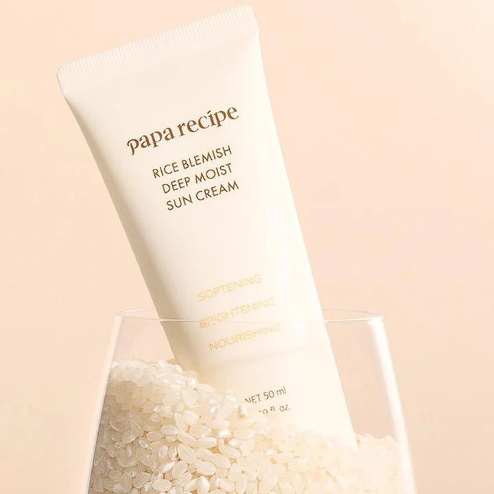 papa recipe Rice Blemish Deep Moist Sun Cream SPF50+ PA++++ 50ml