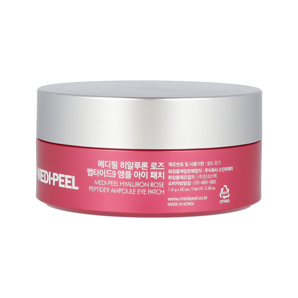 MEDI-PEEL Hyaluron Rose Peptide-9 Ampoule Eye Patch 1.6g x 60 Pads - Dodoskin