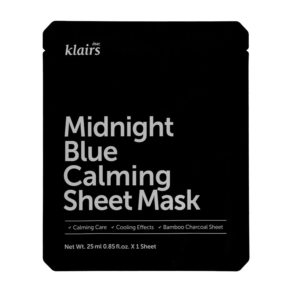 dear, klairs Midnight Blue Calming Sheet Mask 25ml*5ea