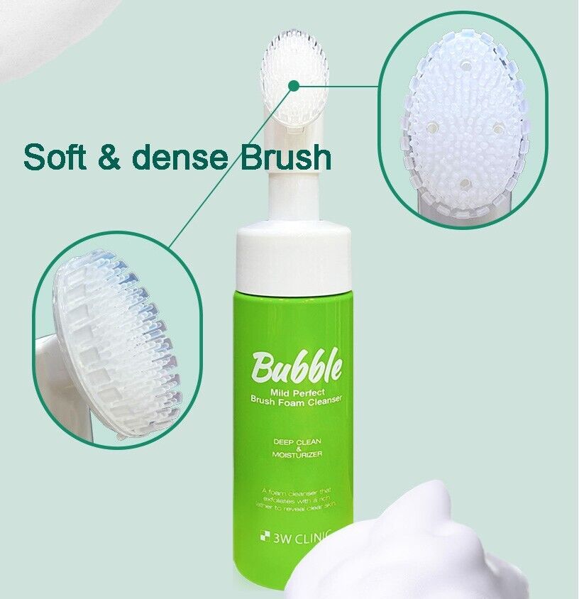 3W CLINIC Mild Perfect Bubble Brush Foam Cleanser 150ml