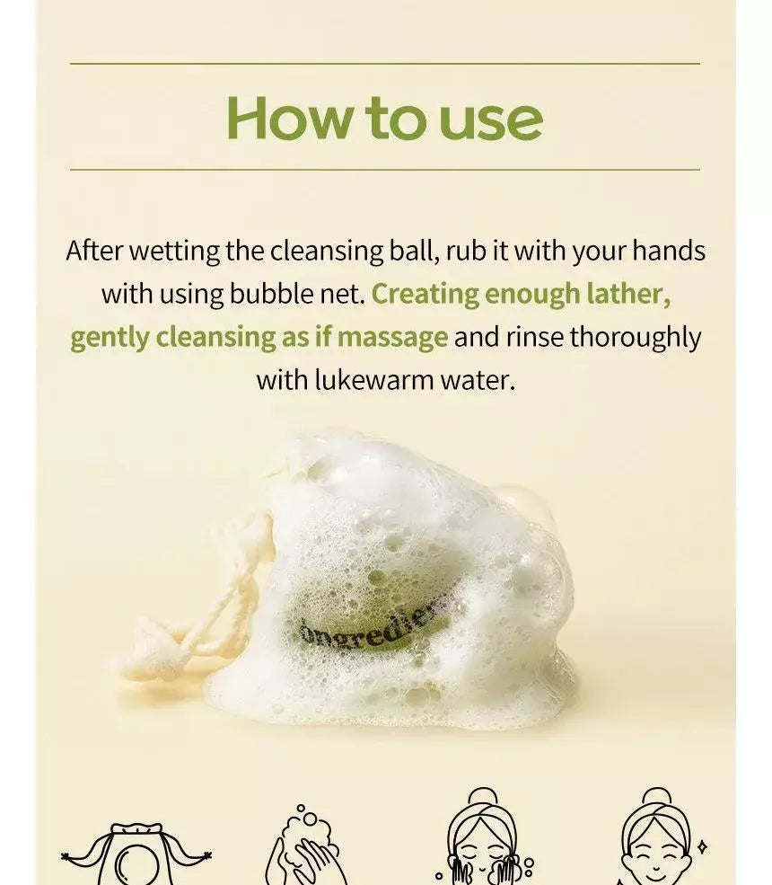 Ongredients Jeju Green Tea Cleansing Ball 110g