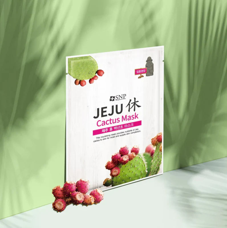 SNP Jeju Rest Cactus Mask 22ml * 5ea