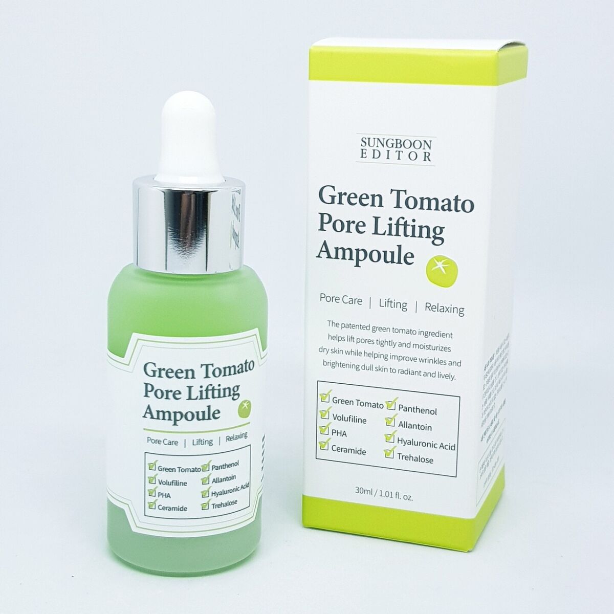 SUNGBOON EDITOR Green Tomato Pore Lifting Ampoule+ 30ml