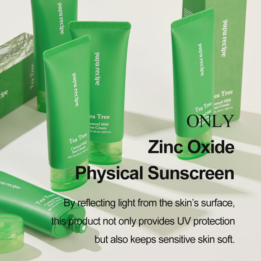 papa recipe Tea Tree Control Mild Sun Cream 50ml