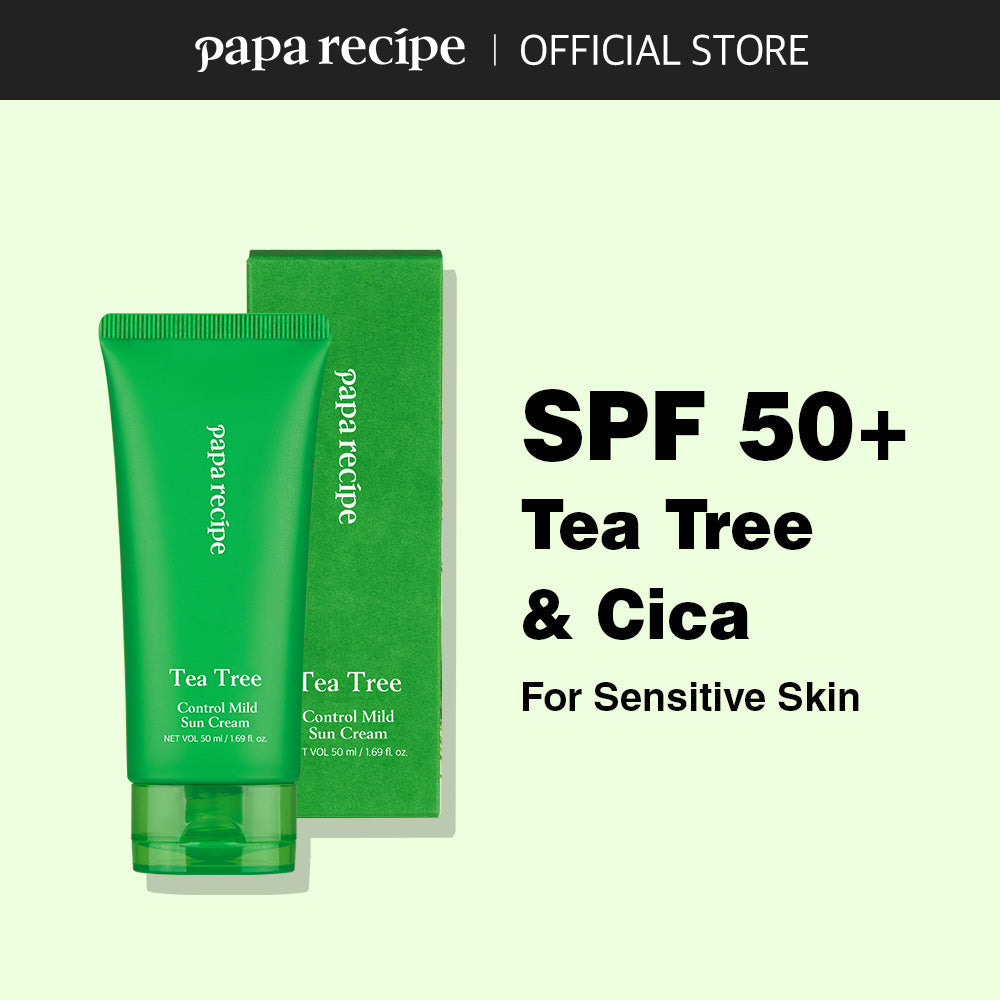 papa recipe Tea Tree Control Mild Sun Cream 50ml