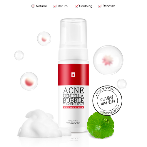 TOSOWOONG Acne Centella Bubble Cleansing Foam 150g