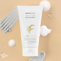 THANK YOU FARMER Rice Pure Clay Mask to Foam Cleanser 150ml