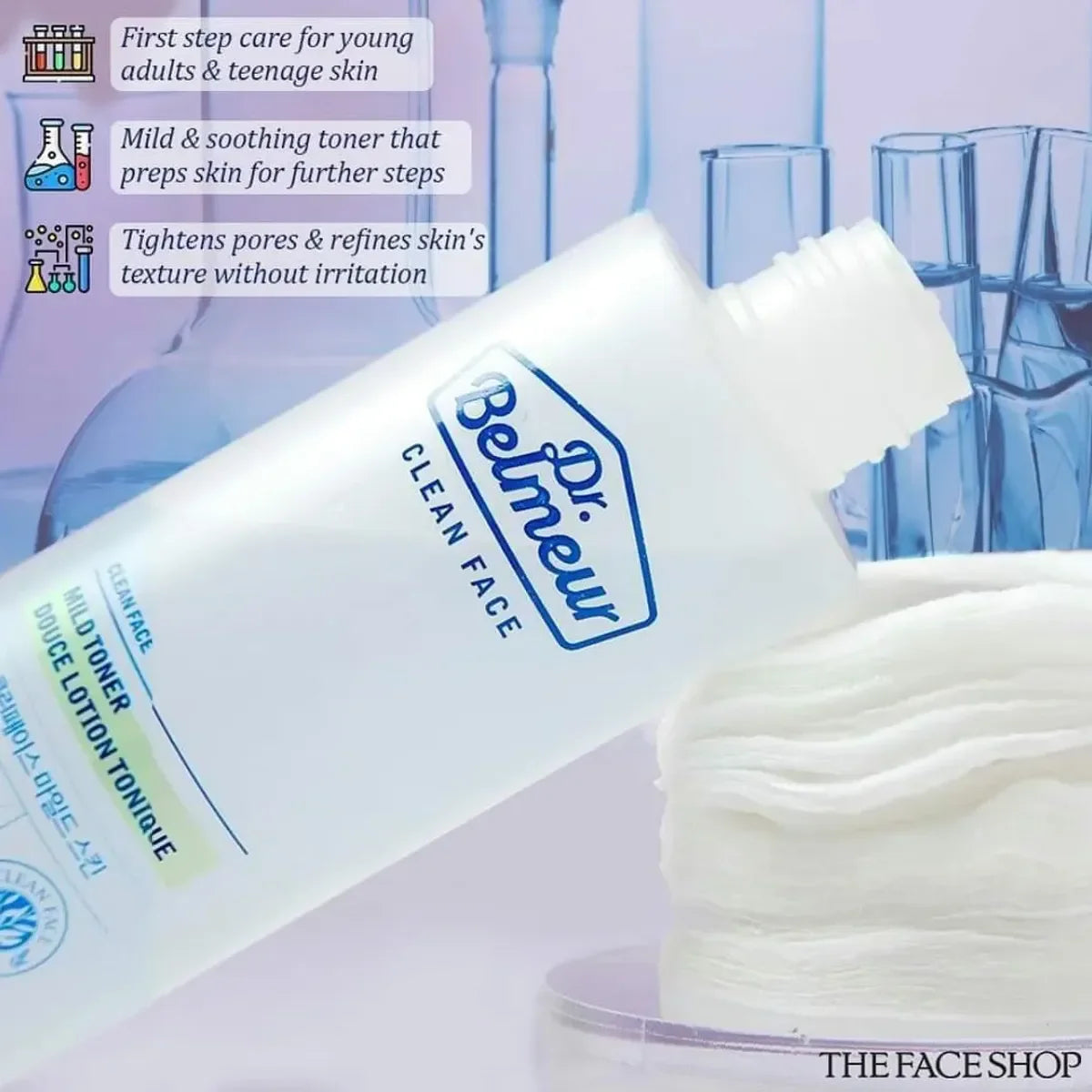 The FACE Shop Dr.Belmeur Cleanface Mild Toner 145ml
