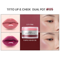 titto Lip & Cheek Dual Pot 6 Colors