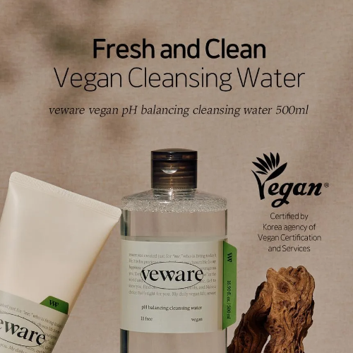 VEWARE Vegan pH Cleansing Water 500ml