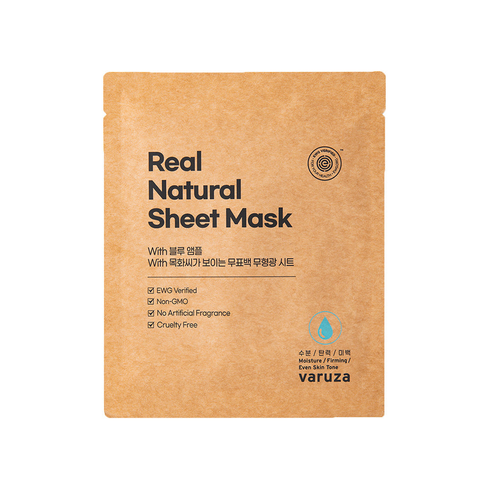 varuza Real Natural Sheet Mask With Blue Ampoule 1ea