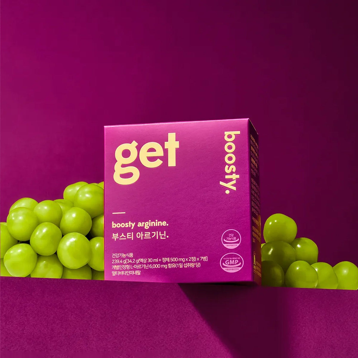 vinerlab Boosty Arginine [7 Bottles / 1-Week Supply] - Shine Muscat Flavor