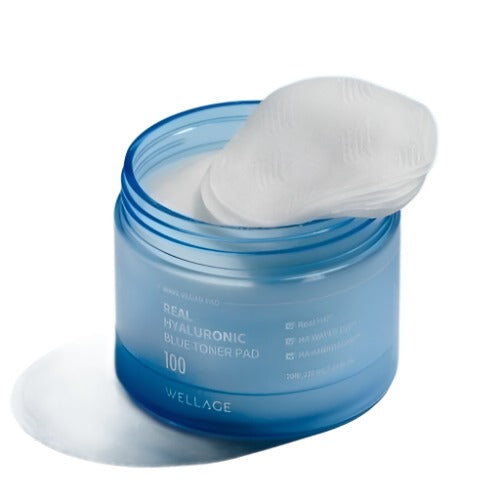 Wellage Real Hyaluronic Blue Toner Pad 210ml